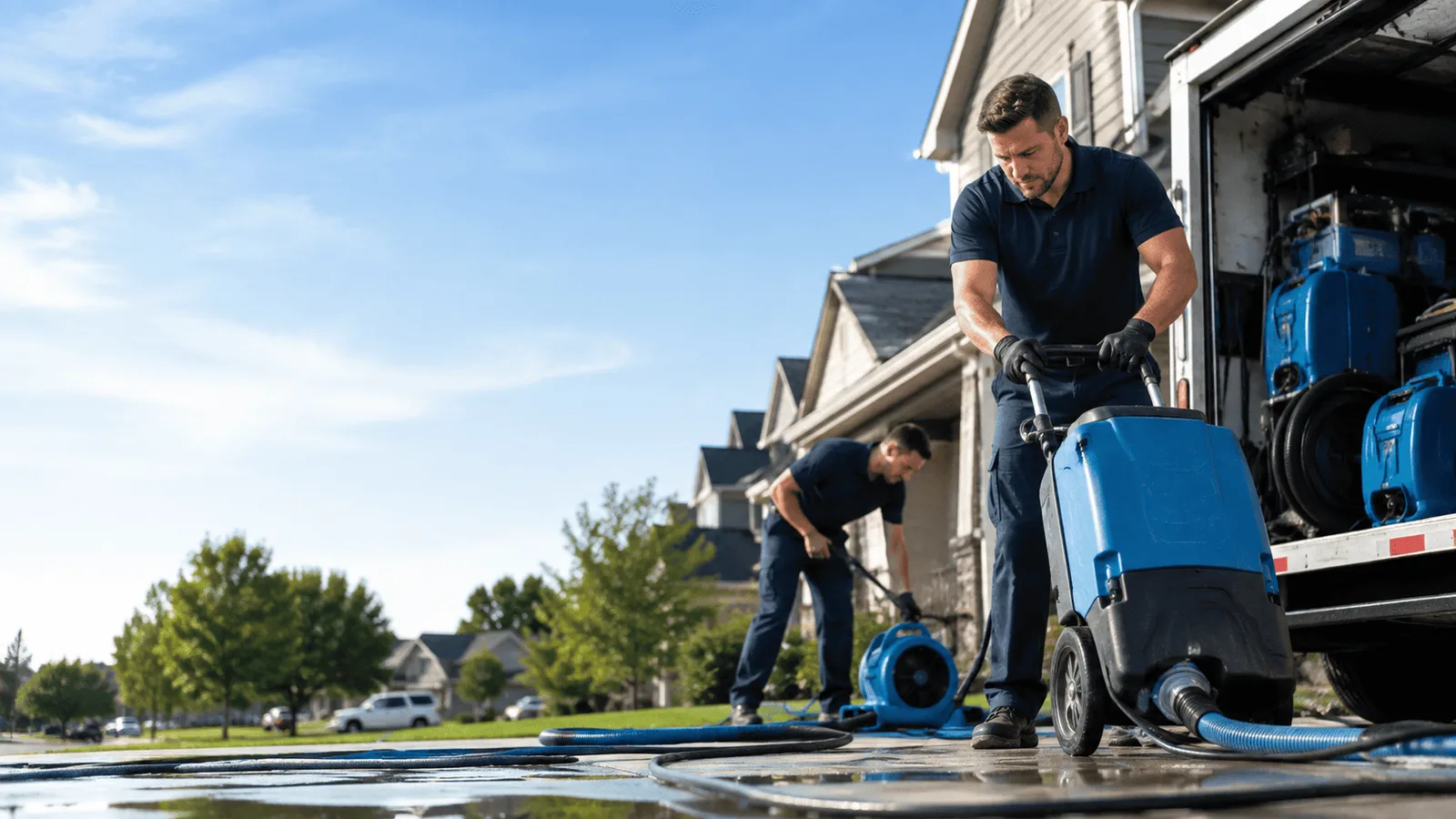 Dehumidification being performed in Youngsville, PA